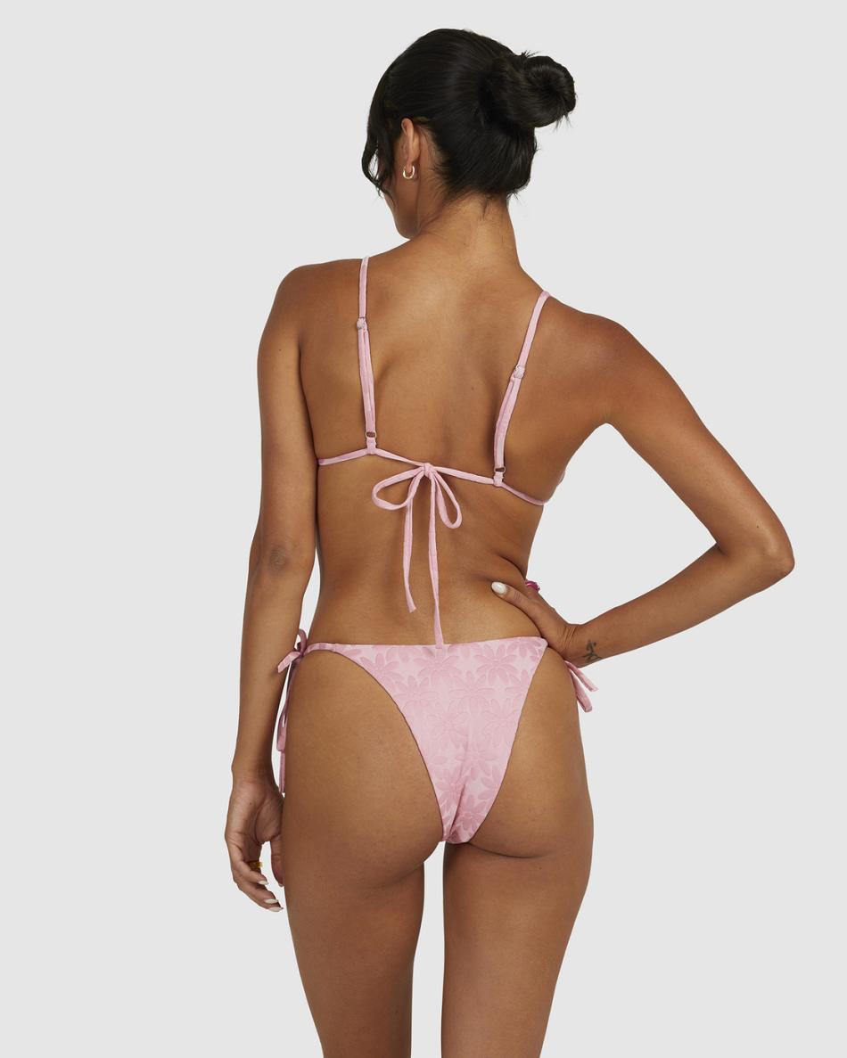 Sea Pink Rvca Daisy Skimpy Women's Bikini Bottoms | LUSSX13823