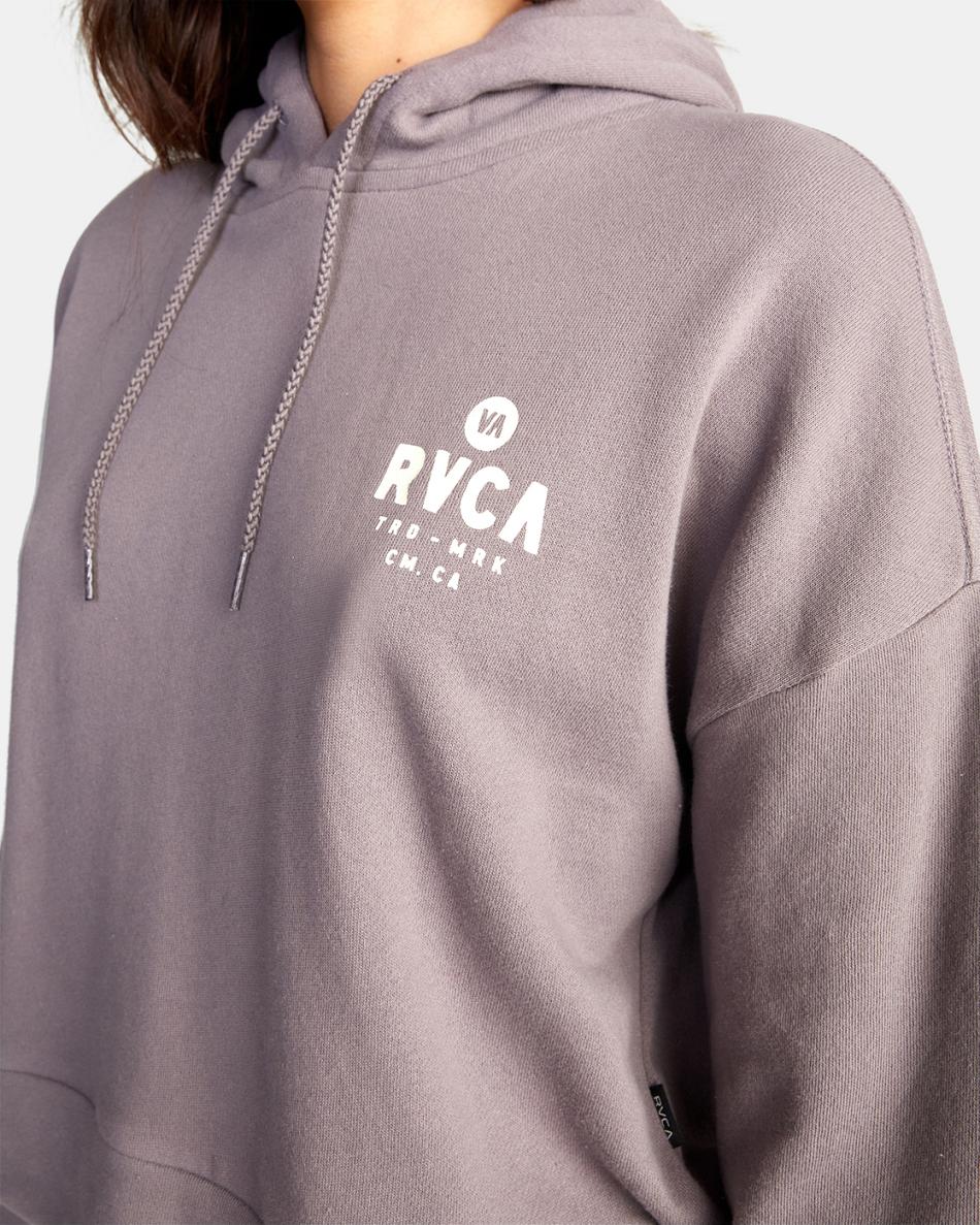 Shark Rvca All Day Pullover Hoodie Women's Loungewear | UUSND81546