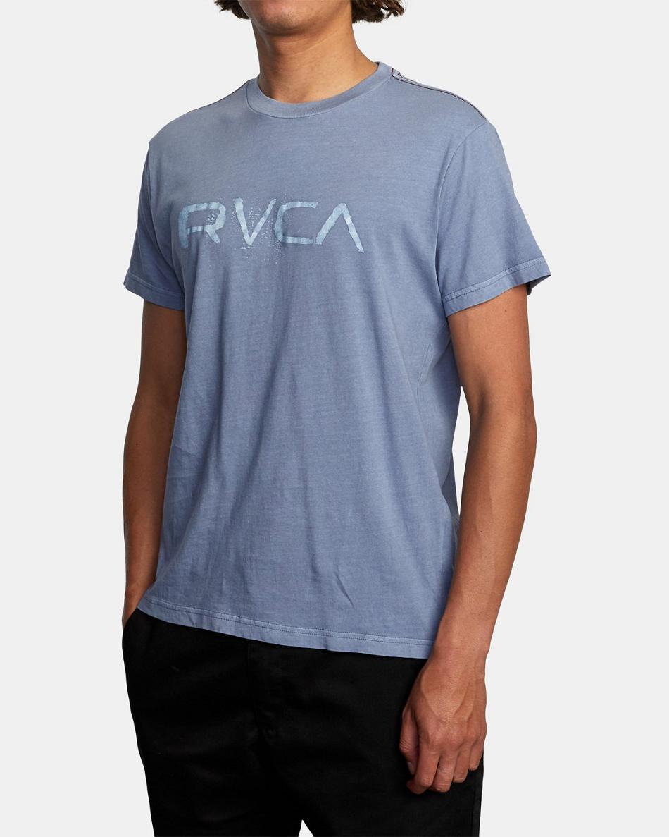 Slate Rvca Bleecher Tee Men's Short Sleeve | LUSSX63259