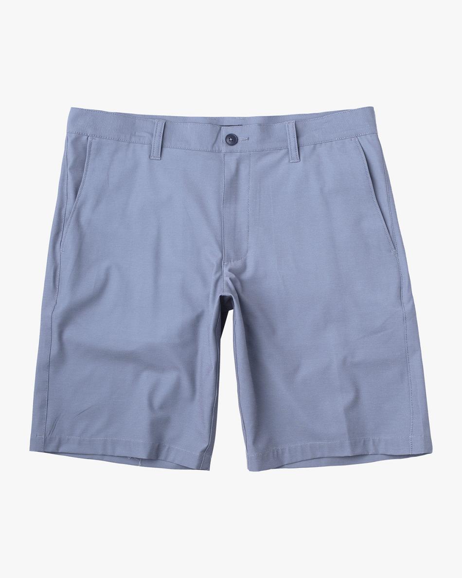 Slate Rvca Daggers Hybrid Chino 18 Men\'s Shorts | LUSSX26896