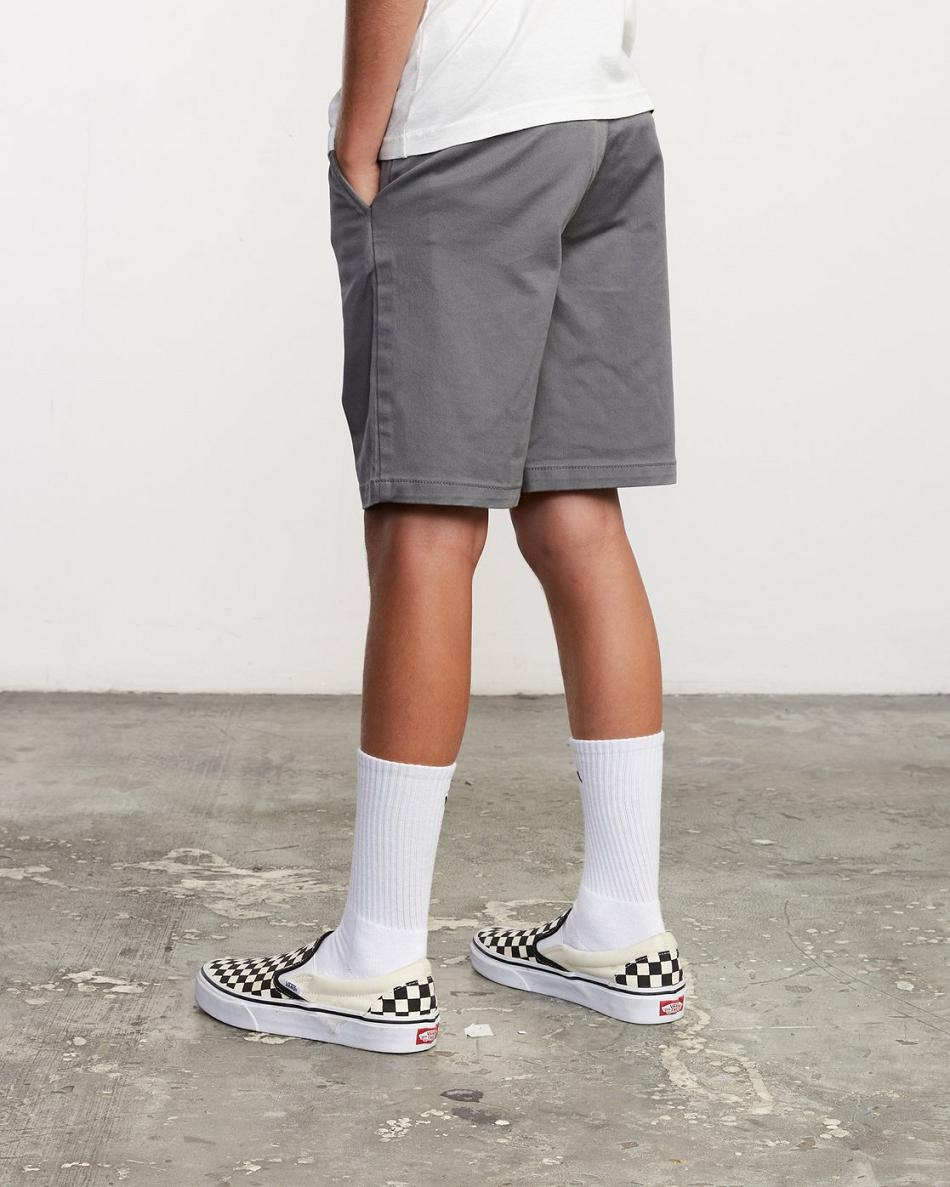 Smoke Rvca Boys Weekday Stretch Boys' Shorts | AUSWC32562