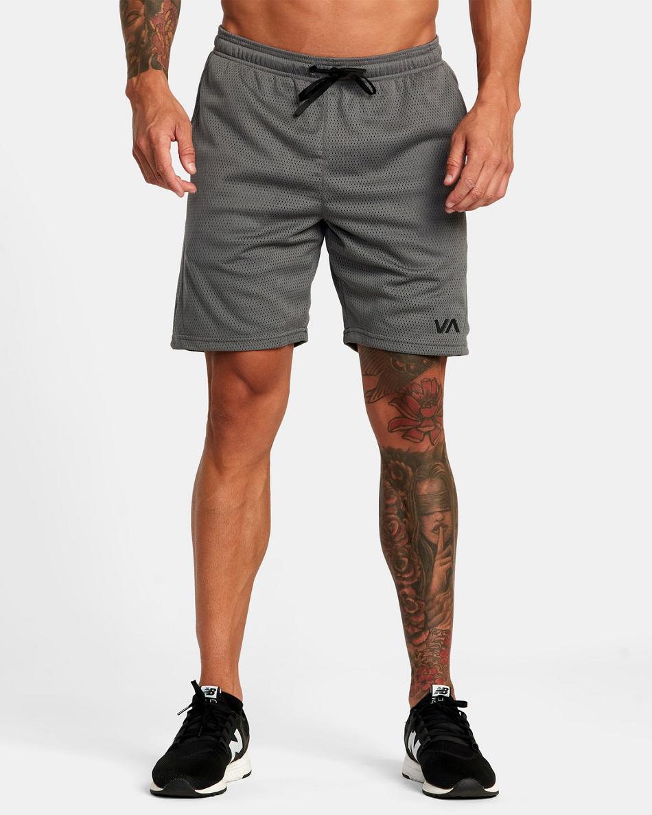 Smoke Rvca MESH SPORT SHORT 17 Men\'s Shorts | USDFL85310