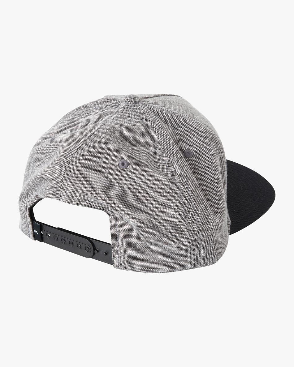 Smoke Rvca Square Snapback Men's Hats | QUSWA55780