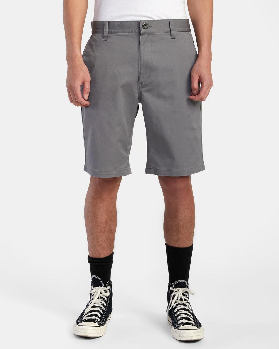 Smoke Rvca Weekend Stretch Chino 20 Men's Shorts | USNZX76054