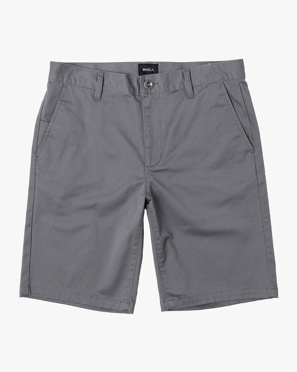 Smoke Rvca Weekend Stretch Chino 20 Men\'s Shorts | USNZX76054