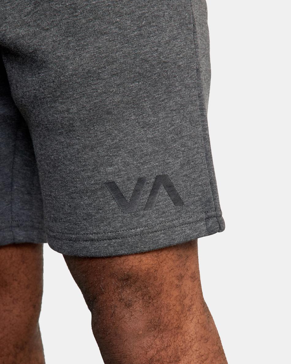 Smokey Grey Heather Rvca Sport Elastic IV 19 Men's Shorts | TUSWZ41318