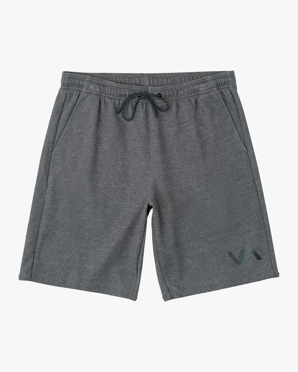 Smokey Grey Heather Rvca VA Sport Elastic IV 17 Boys\' Shorts | USDFL46869