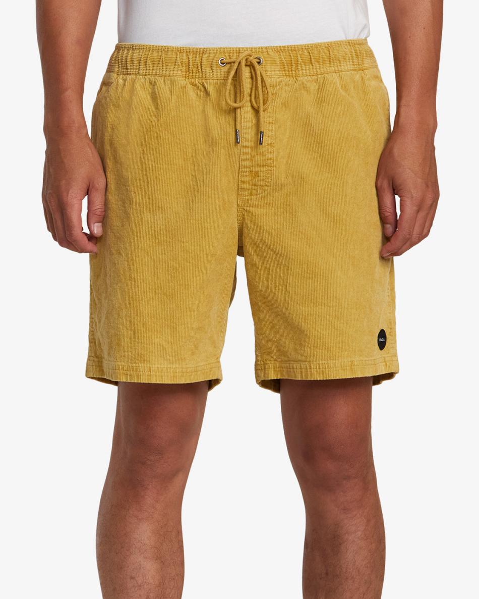 Southern Moss Rvca Escape Elastic Corduroy 17 Men's Shorts | GUSEC60060