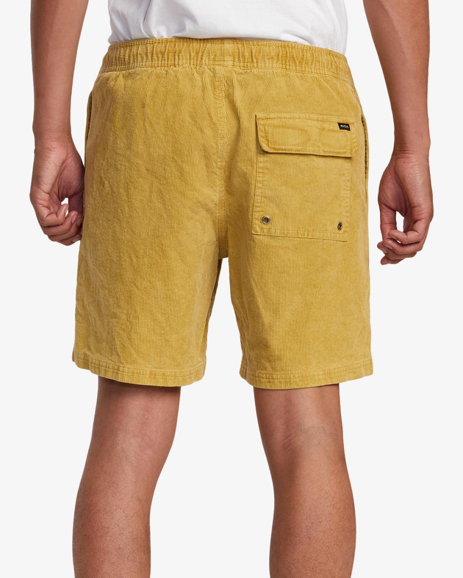 Southern Moss Rvca Escape Elastic Corduroy 17 Men's Shorts | GUSEC60060