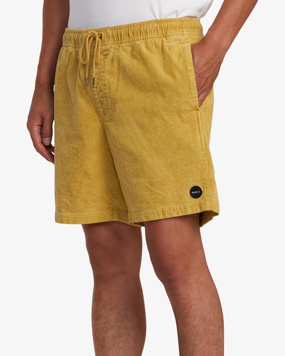 Southern Moss Rvca Escape Elastic Corduroy 17 Men's Shorts | GUSEC60060