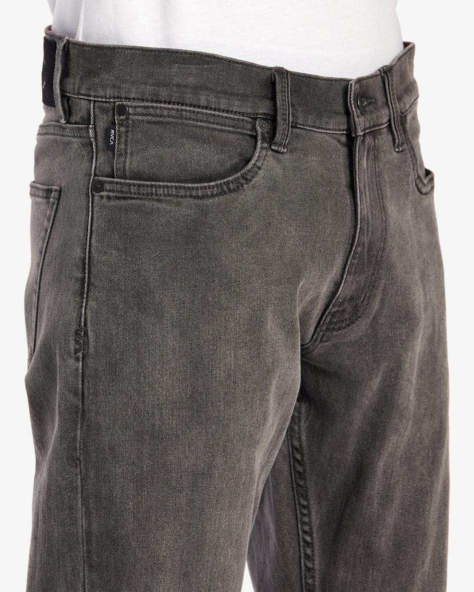 Vintage Charcoal Rvca Daggers Denim Men's Jeans | TUSWZ50459