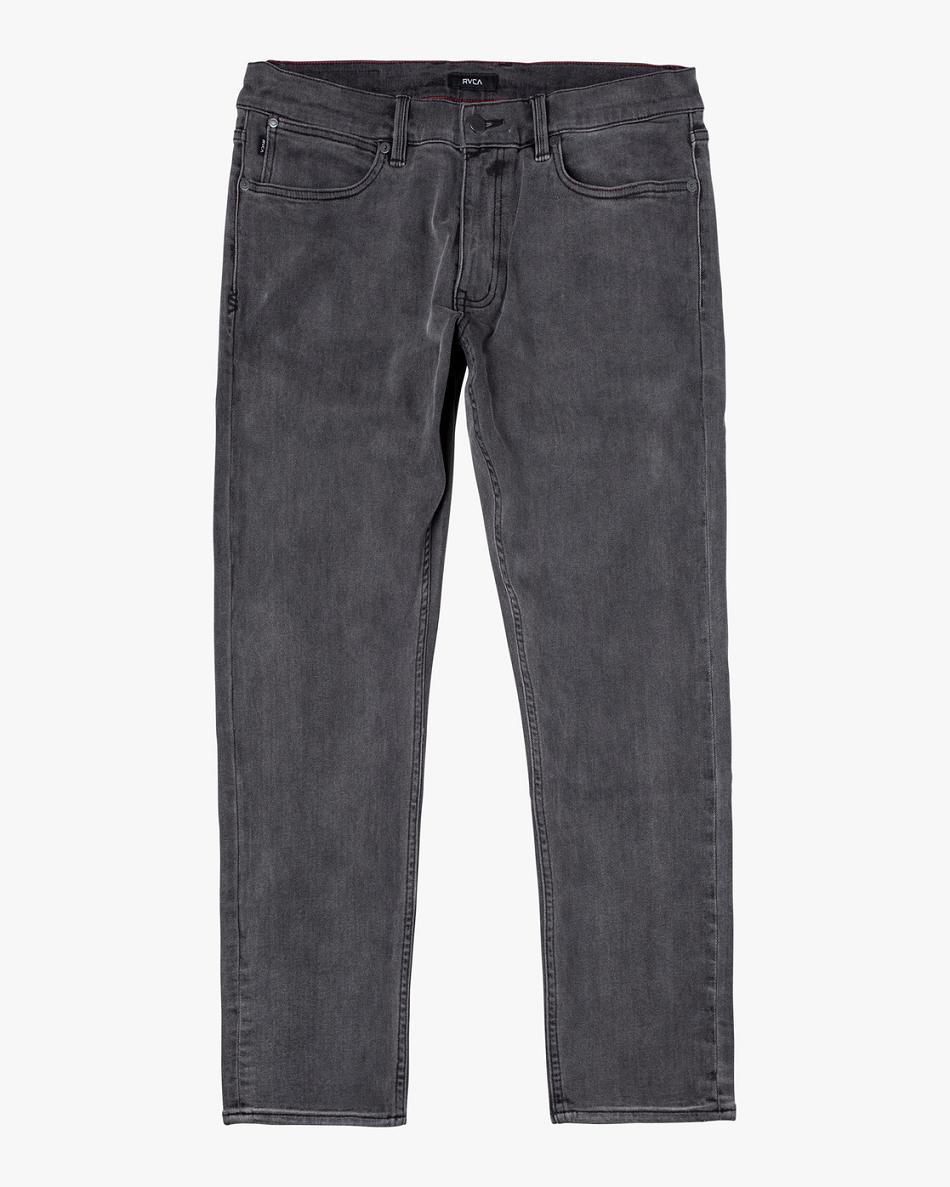 Vintage Charcoal Rvca Daggers Denim Men\'s Jeans | TUSWZ50459