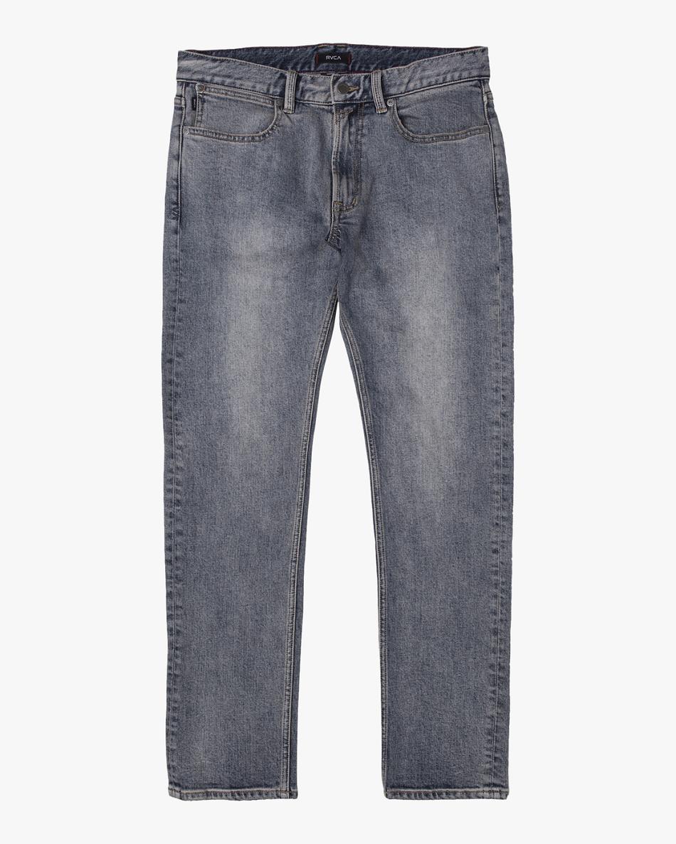 Vintage Charcoal Rvca Daggers Slim Fit Denim Men\'s Jeans | USDFL44956
