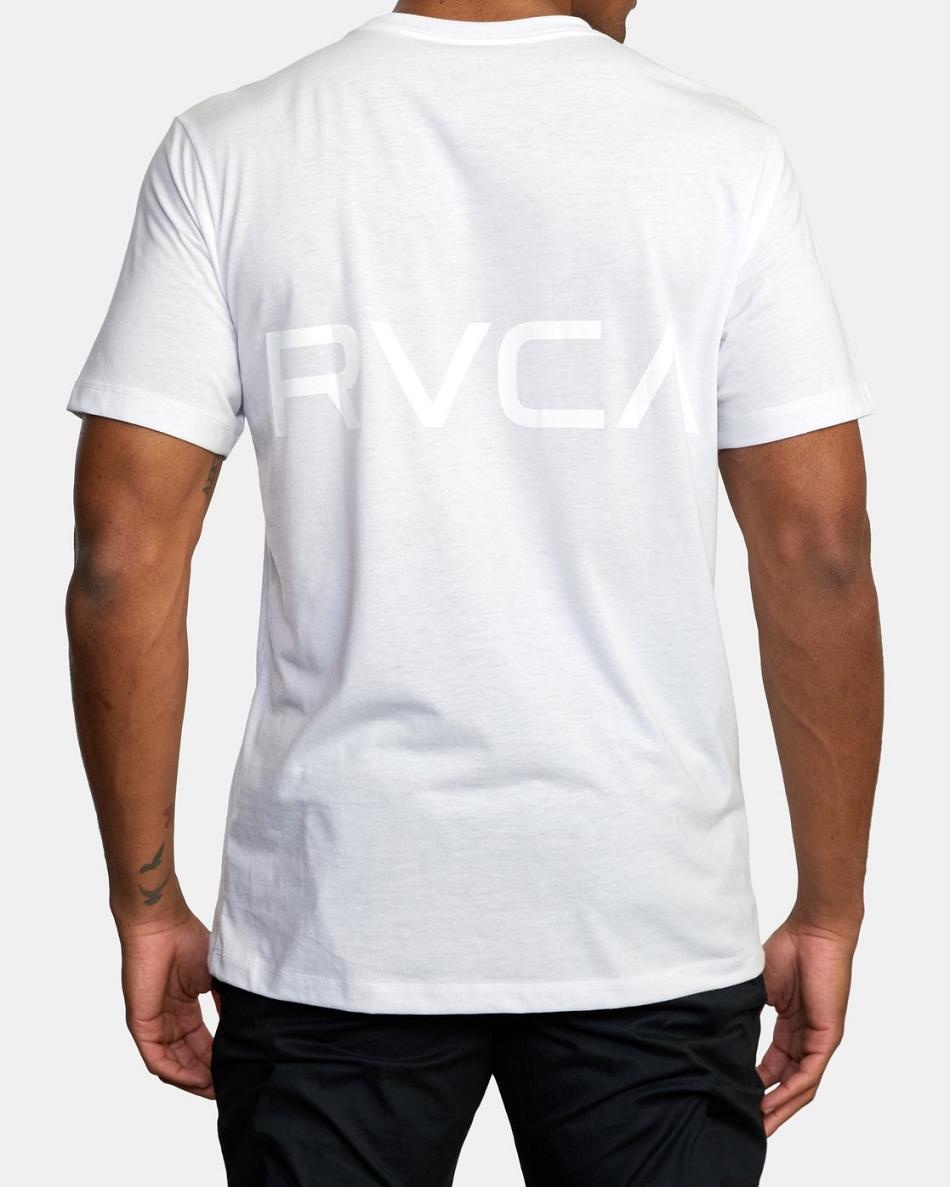 White Rvca Big Box VA Tee Men's Short Sleeve | GUSEC15210