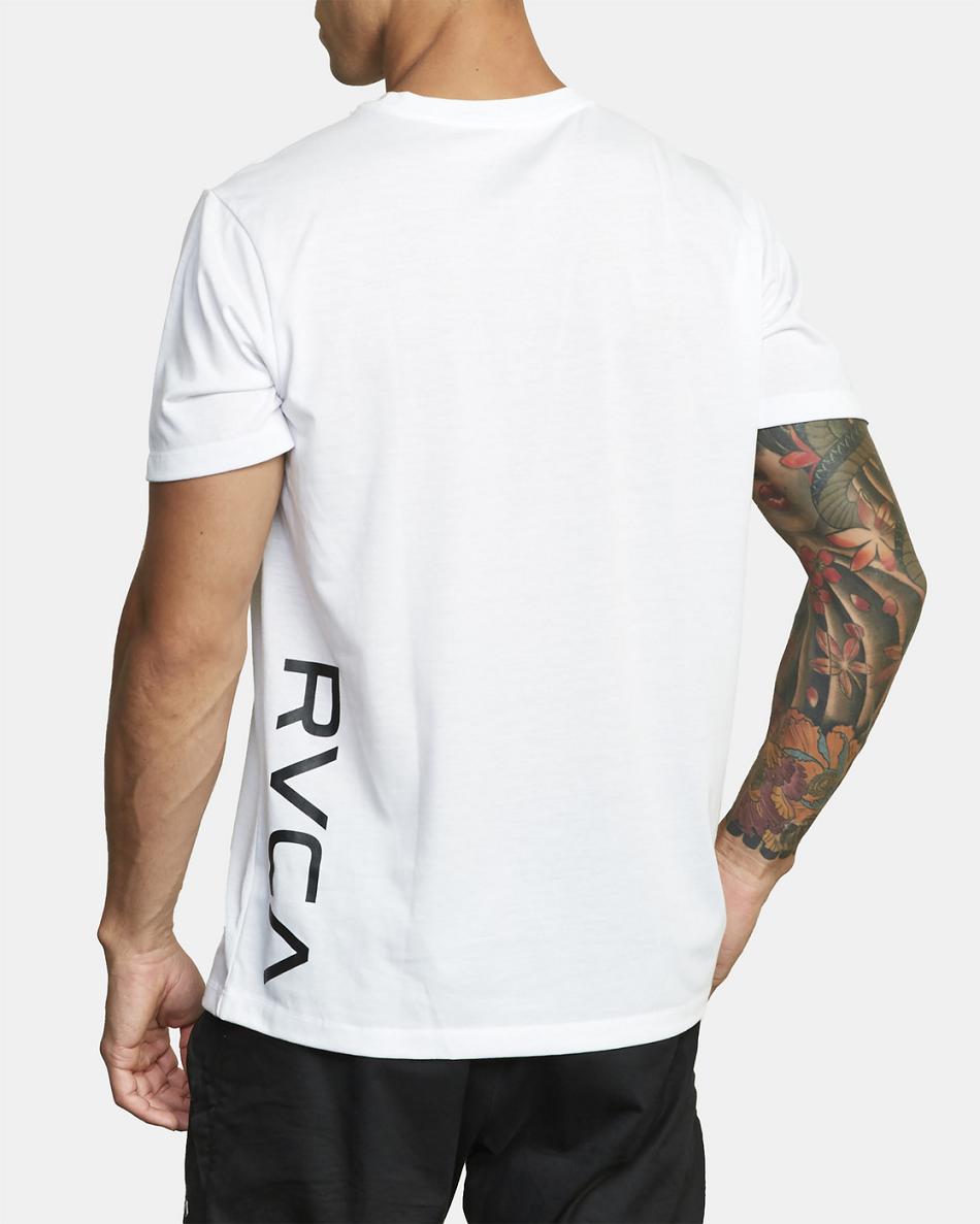 White Rvca RVCA 2X Tee Men's Short Sleeve | LUSSX44557