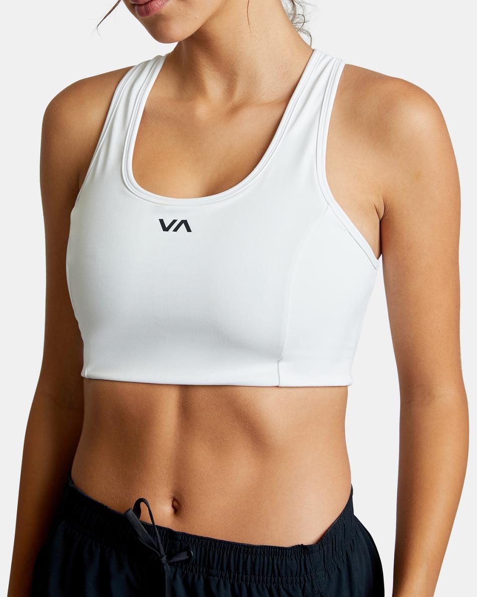 White Rvca VA Essential Sports Women's Tanks | USDFL38146