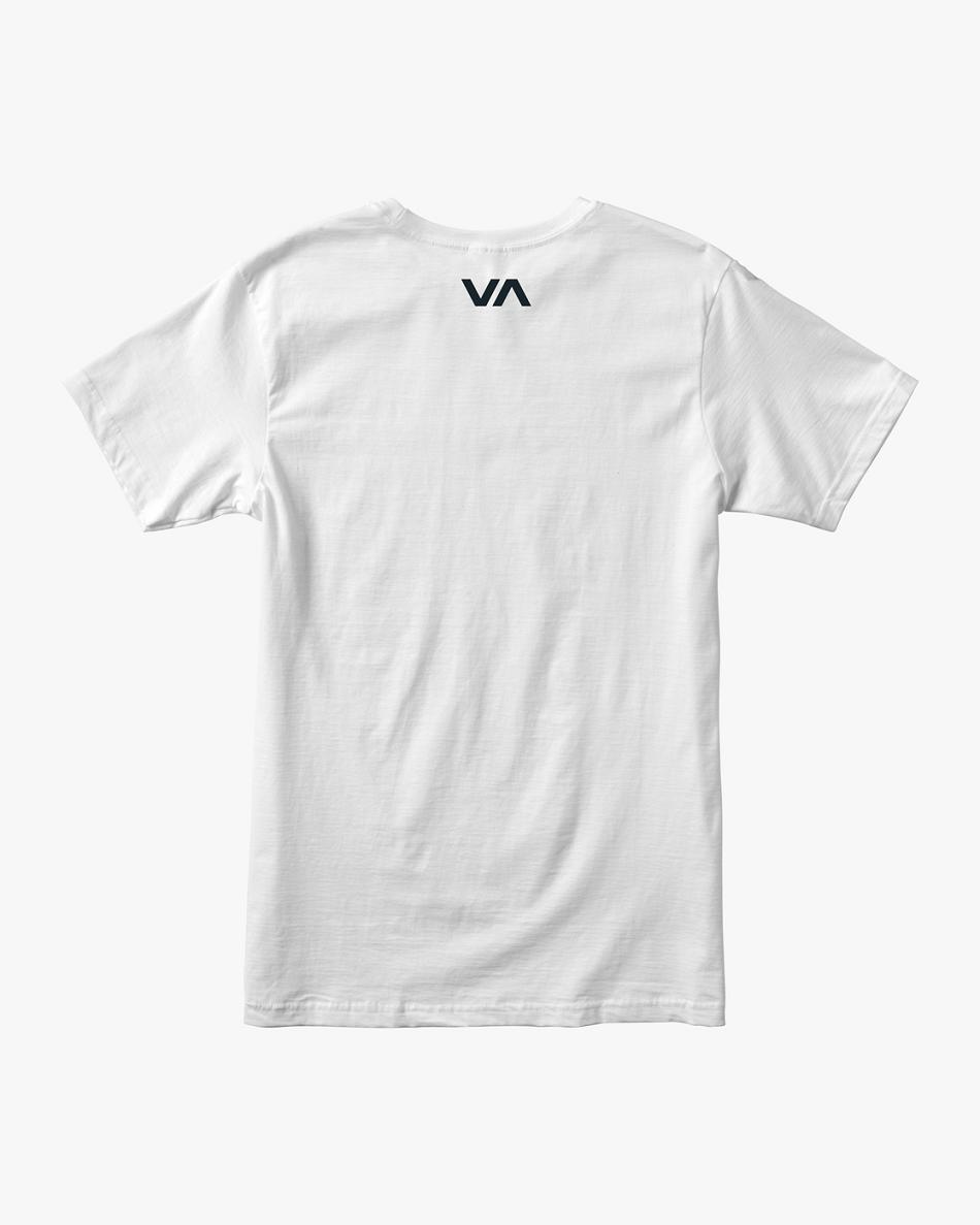 White Rvca VA RVCA Blur Performance Tee Men's Short Sleeve | QUSUV93599