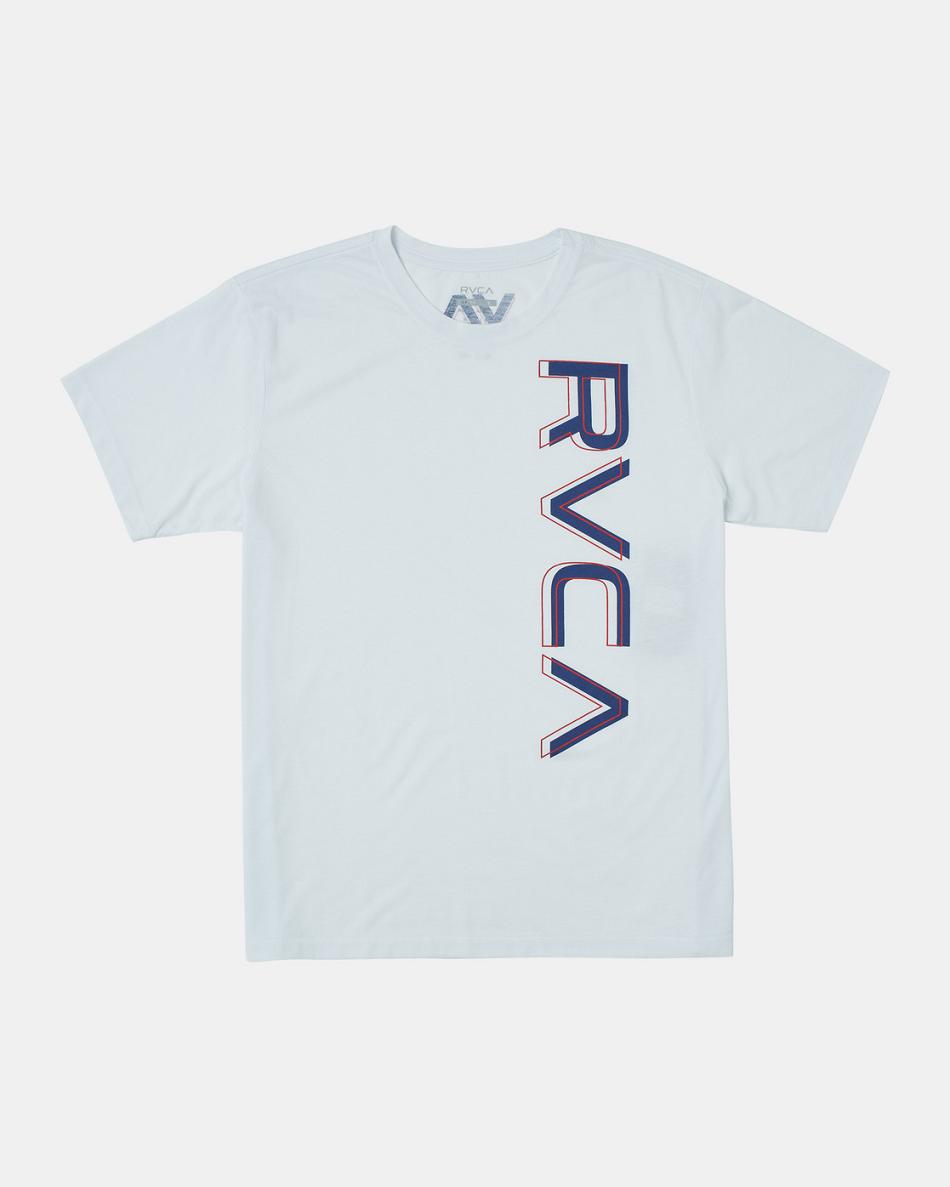 White Rvca XL Pin RVCA Tee Men\'s Short Sleeve | AUSWC76330