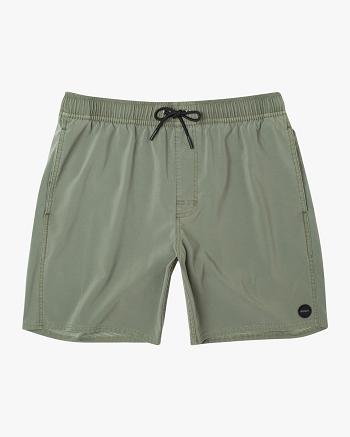 Aloe Rvca Pigment Elastic 17 Men's Shorts | USEAH57970