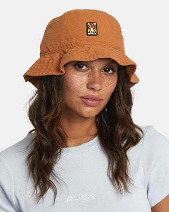 Amber Rvca Woke Bucket Women's Hats | USDFL97406