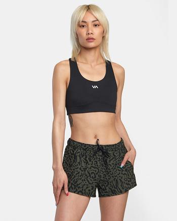 Animal Olive Rvca VA Essential Low-Rise Yogger Sport Women's Skirts | BUSSD19199