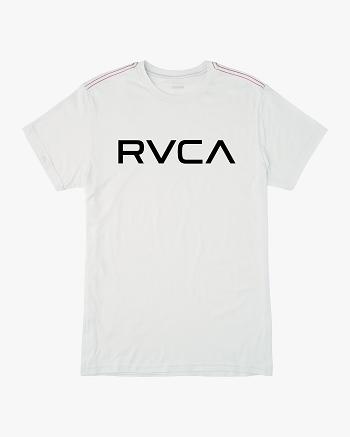 Antique White Rvca Big RVCA Tee Men's Short Sleeve | YUSVQ81087