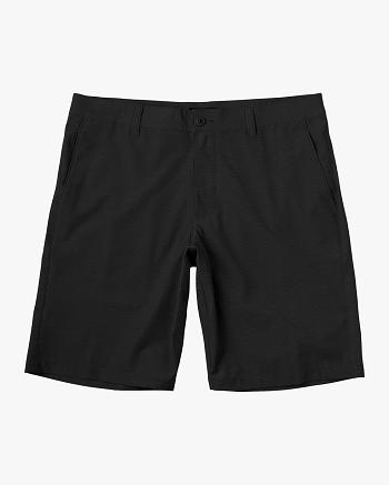 Black Rvca Daggers Hybrid Chino 18 Men's Shorts | PUSQX65233