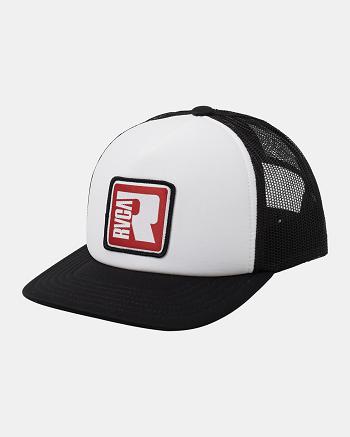 Black Rvca Multitask Trucker Men's Hats | AUSWC50405