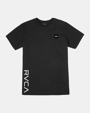 Black Rvca RVCA 2X Tee Men's Short Sleeve | USIIZ95894