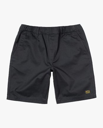 Black Rvca Recession Collection Americana Elasticized 20 Men's Shorts | USJBT65861
