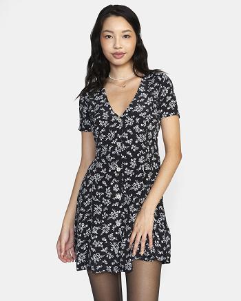 Black Rvca Understated Women's Dress | USQCS29410