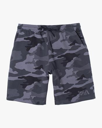 Camo Rvca Sport Elastic IV 19 Men's Shorts | YUSVQ81305