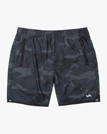 Camo Rvca YOGGER IV ATHLETIC 17 Men's Shorts | USEGJ54192