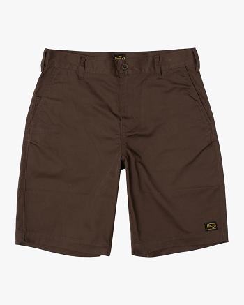 Chocolate Rvca Americana 22 Men's Shorts | USDYB36149