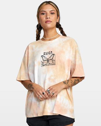Clay Rvca In The Air Oversized Women's T shirt | ZUSNQ73495