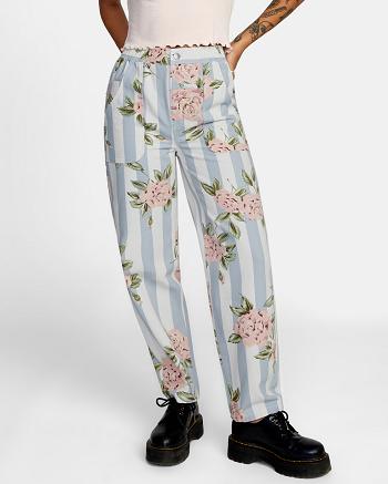 Cloud Rvca Scrunchie High Waist Women's Pants | FUSUI72581