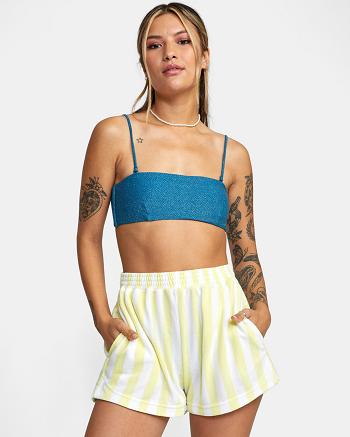 Dust Yellow Rvca Beach Night Cozy Sawyer Lounge Women's Skirts | TUSPQ68263