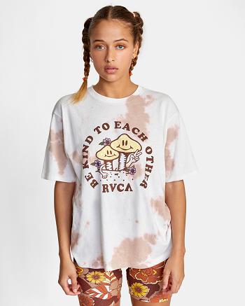 Dusty Rose Rvca Be Kind Graphic Women's T shirt | ZUSMJ20752