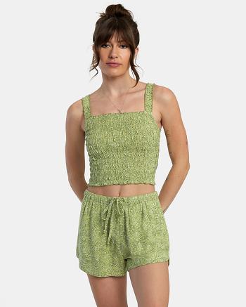 Fern Rvca New Yume Drawcord Shorts Women's Loungewear | MUSHR85818