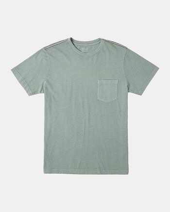Green Haze Rvca PTC II Pigment Tee Men's Short Sleeve | USZPD29822