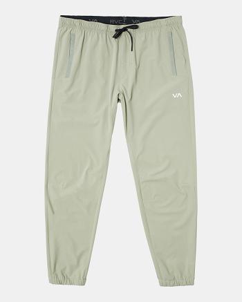 Grey Army Rvca Yogger Track II Men's Pants | BUSSO77943