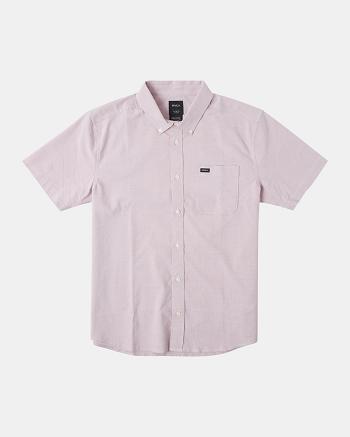 Lavender Rvca Do Stretch Short Sleeve Boys' Shirts | USEAH45916