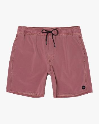 Lavender Rvca Pigment Elastic 17 Men's Shorts | SUSVO32802
