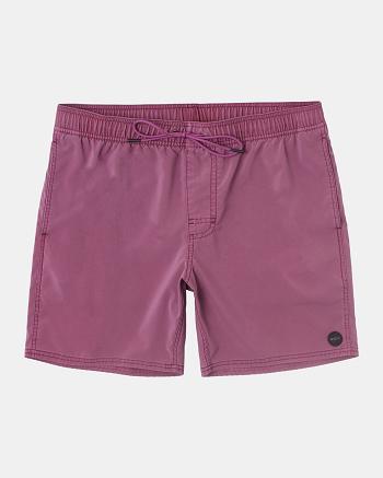 Light Purple Rvca Pigment Elastic 17 Men's Shorts | ZUSMJ72669