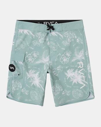 Light Spinach Rvca Eastern 17 Boys' Shorts | USDFL23009