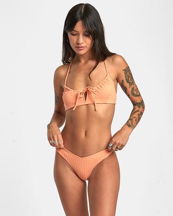 Lilikoi Rvca Wide Rib Crossback Women's Bikini Tops | USCIF63679