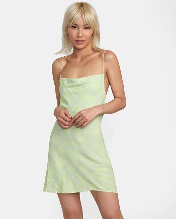 Mineral Green Rvca Blank Space Sun Women's Dress | AUSWC59200