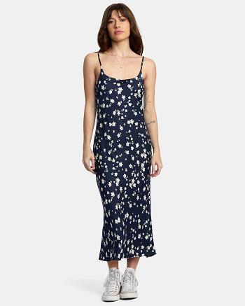 Moody Blue Rvca Maiden Women's Dress | GUSUC63325