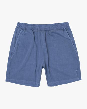 Moody Blue Rvca PTC Elastic 18 Men's Shorts | USJZR89244