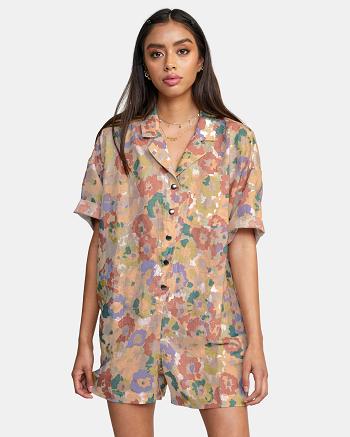 Multi Rvca Blossom Romper Women's Dress | USZPD61465